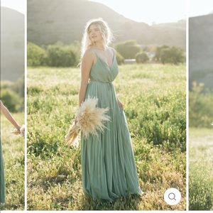 Holly pleated wrap maxi dress